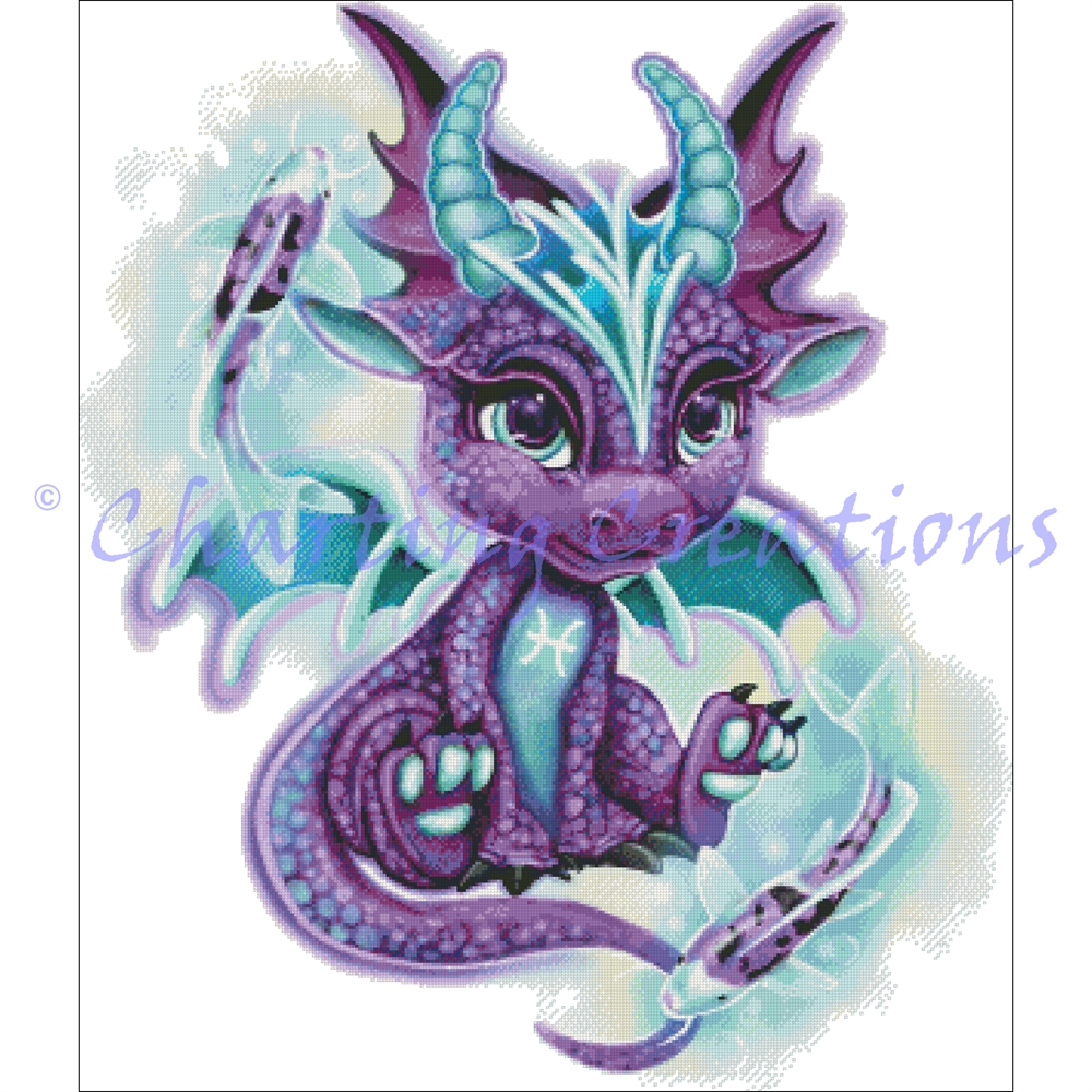 (image for) Zodiac Lil Dragonz Pisces No Background